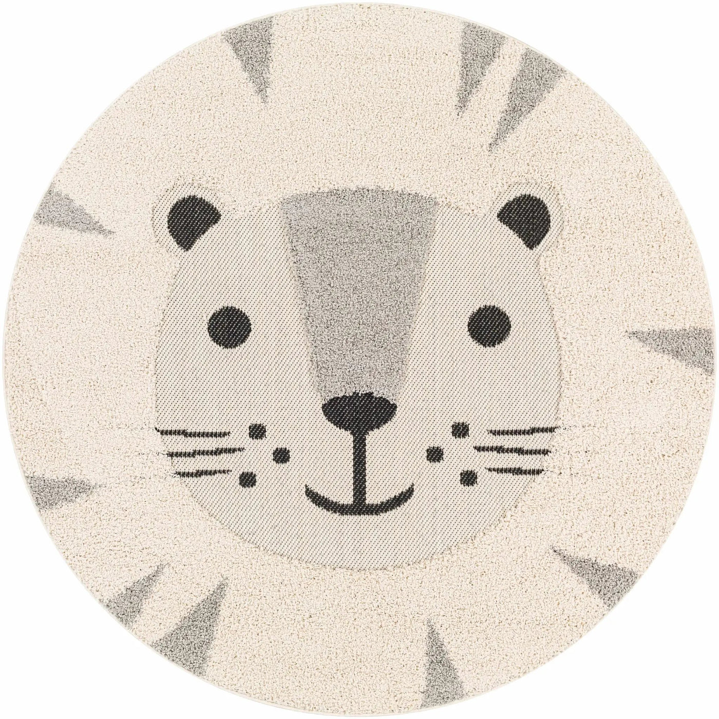 Kids Lion Animal Print Nursery Outdoor Area Rug - Clearance by Boutique Rugs