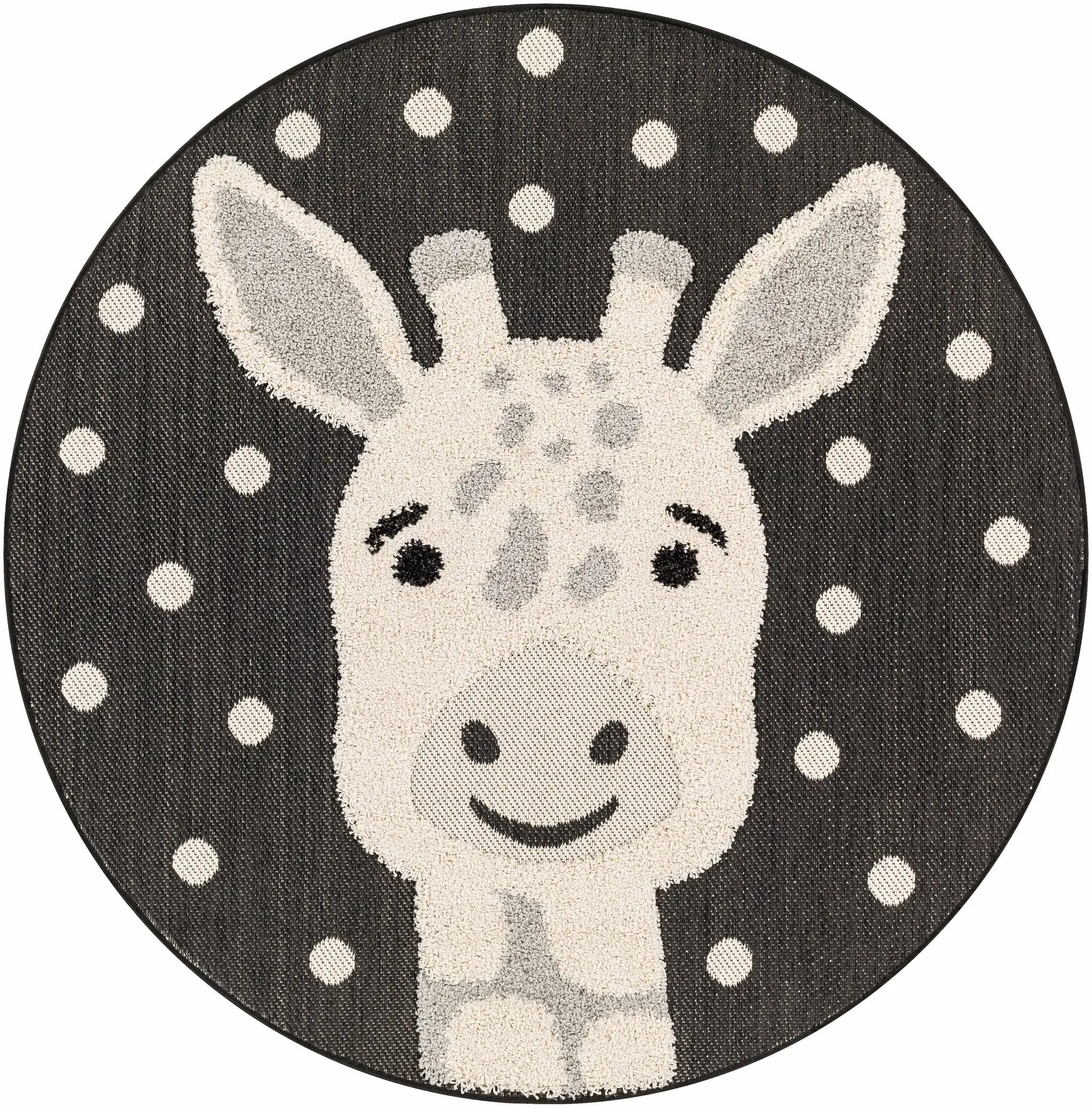Kids Giraffe Animal Print Nursery Outdoor Area Rug - Clearance by Boutique Rugs