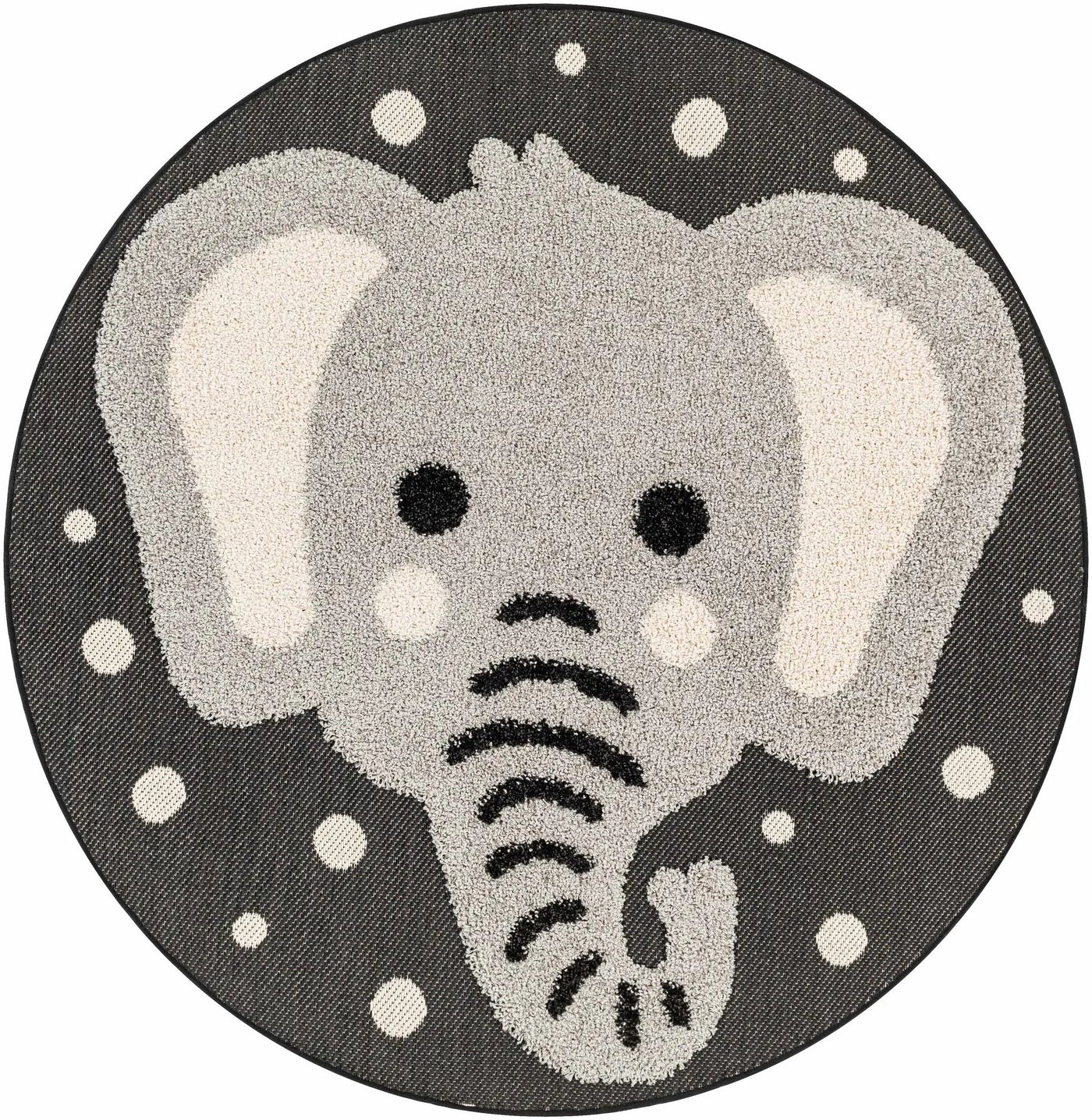 Kids Elephant Animal Print Nursery Outdoor Area Rug - Clearance by Boutique Rugs