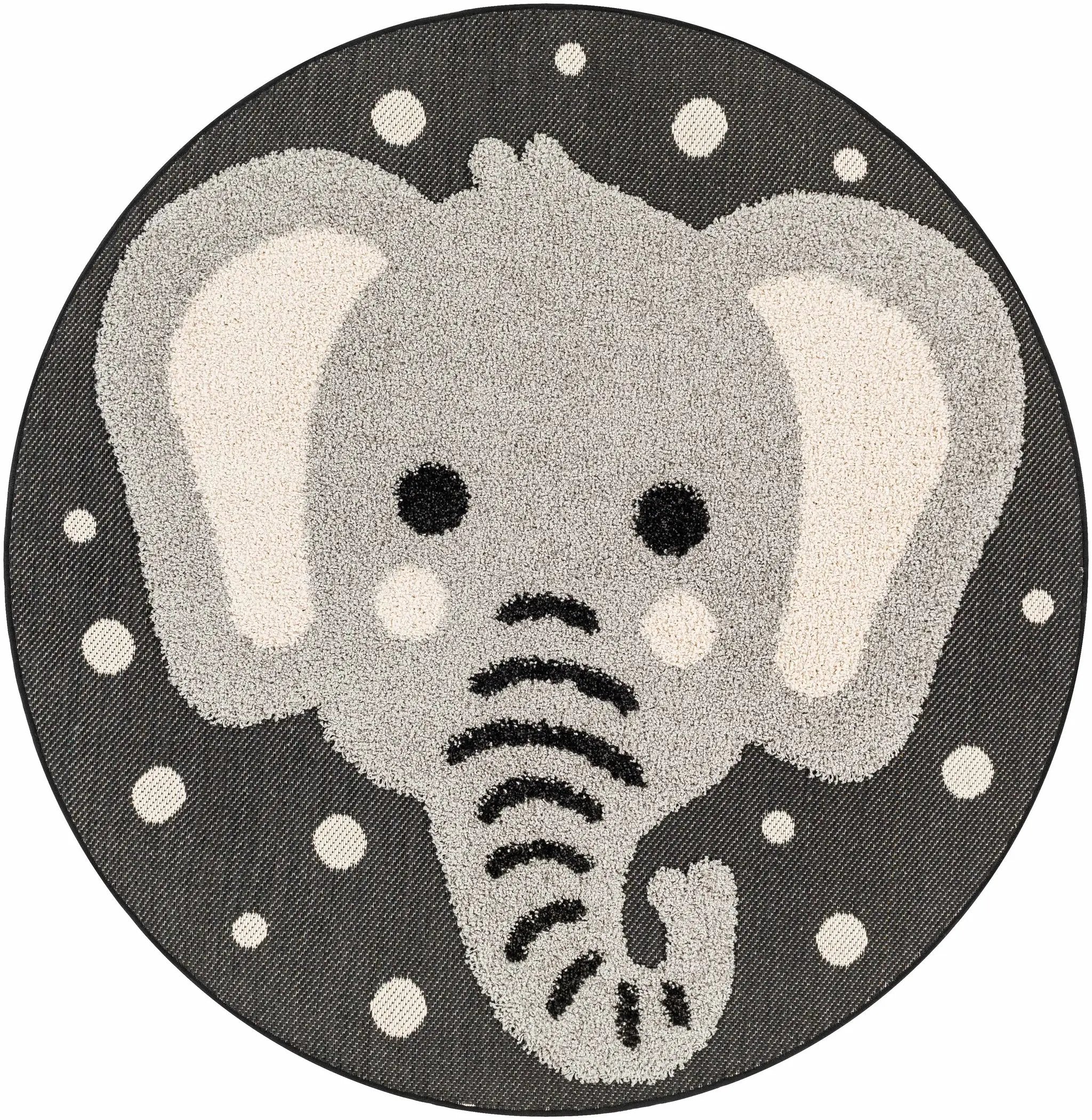 Kids Elephant Animal Print Nursery Outdoor Area Rug - Clearance by Boutique Rugs