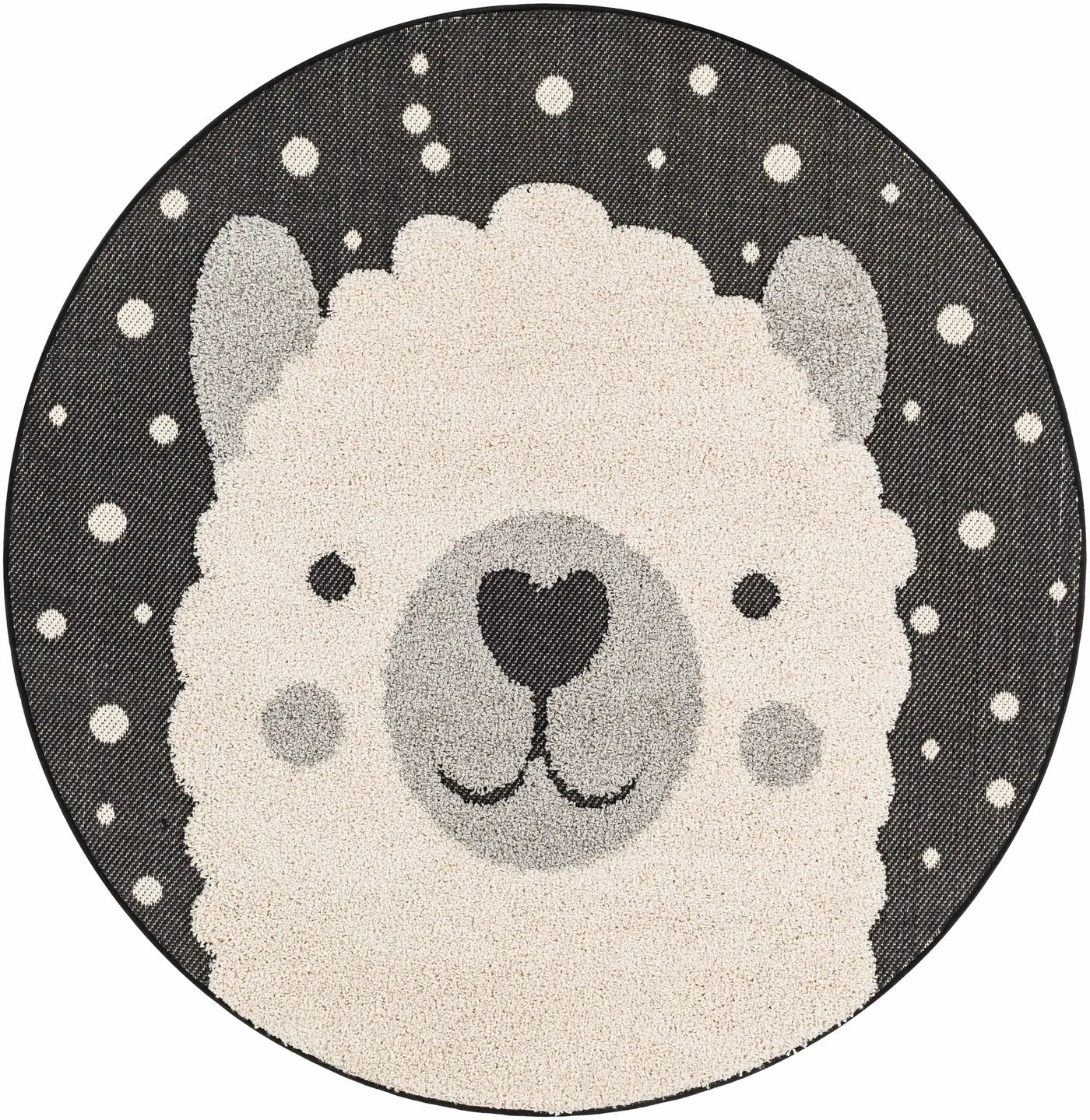 Kids Llama Animal Print Nursery Outdoor Area Rug - Clearance by Boutique Rugs