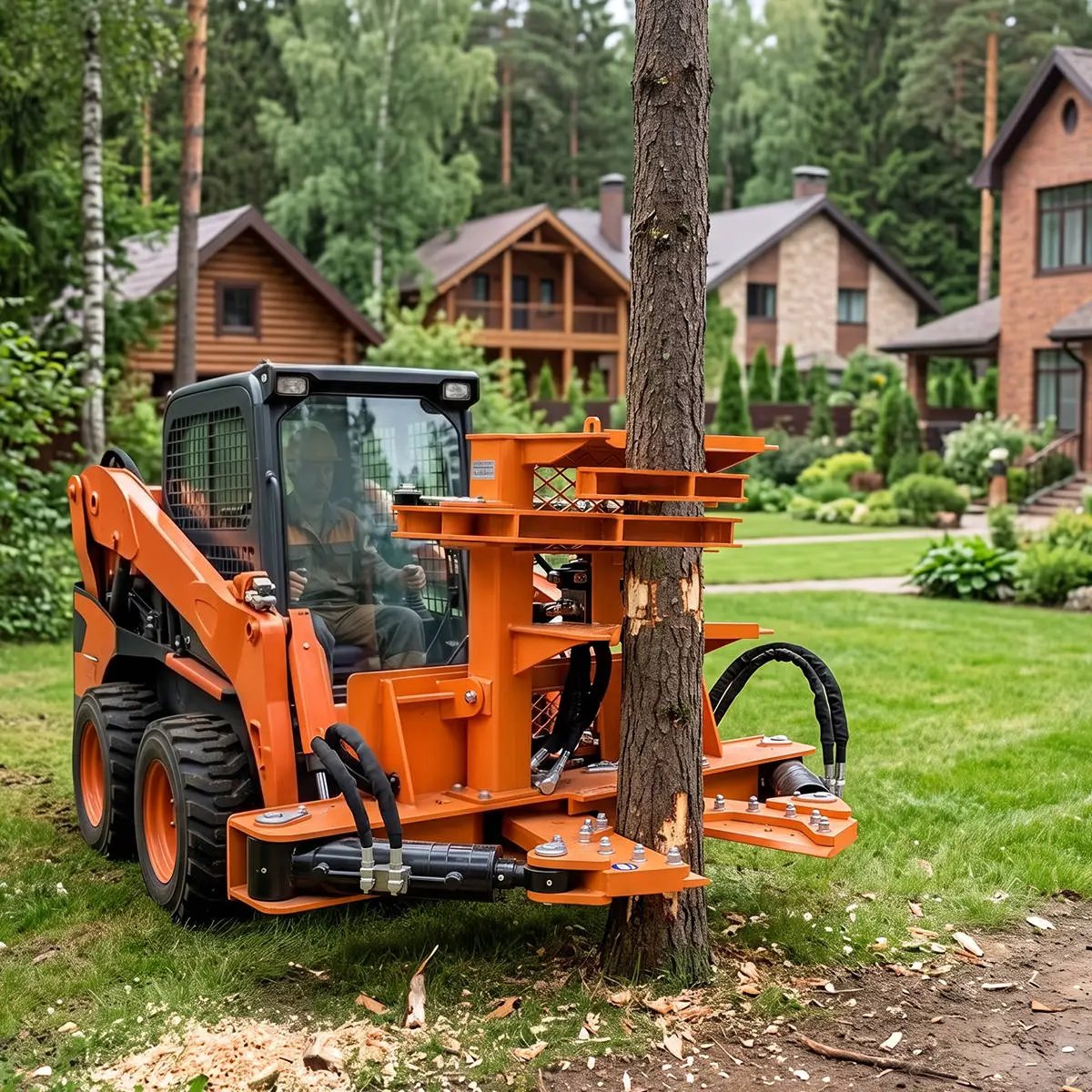 Greatbear Skid Steer Tree shear with Grapple by Chery Industrial