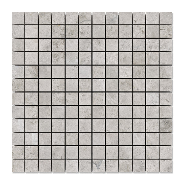 Sky Blue Honed 1x1 Marble Mosaics 12x12