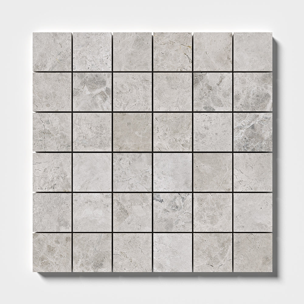 Sky Blue Honed 2x2 Marble Mosaics 12x12 Marble Honed 12x12 Mosaics
