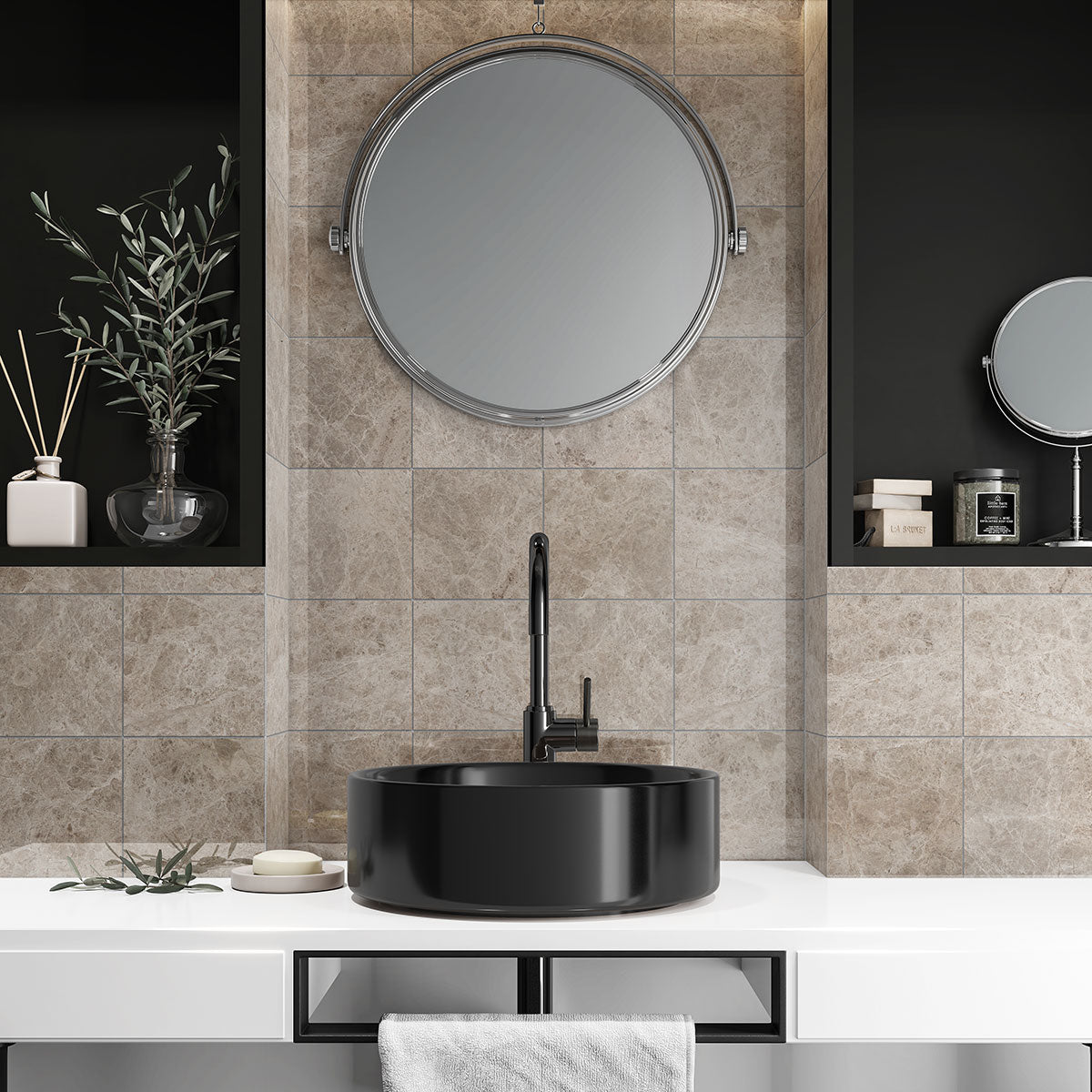Sky Blue Polished Marble Tiles 6x6 Marble Polished 6x6 Tiles — 2