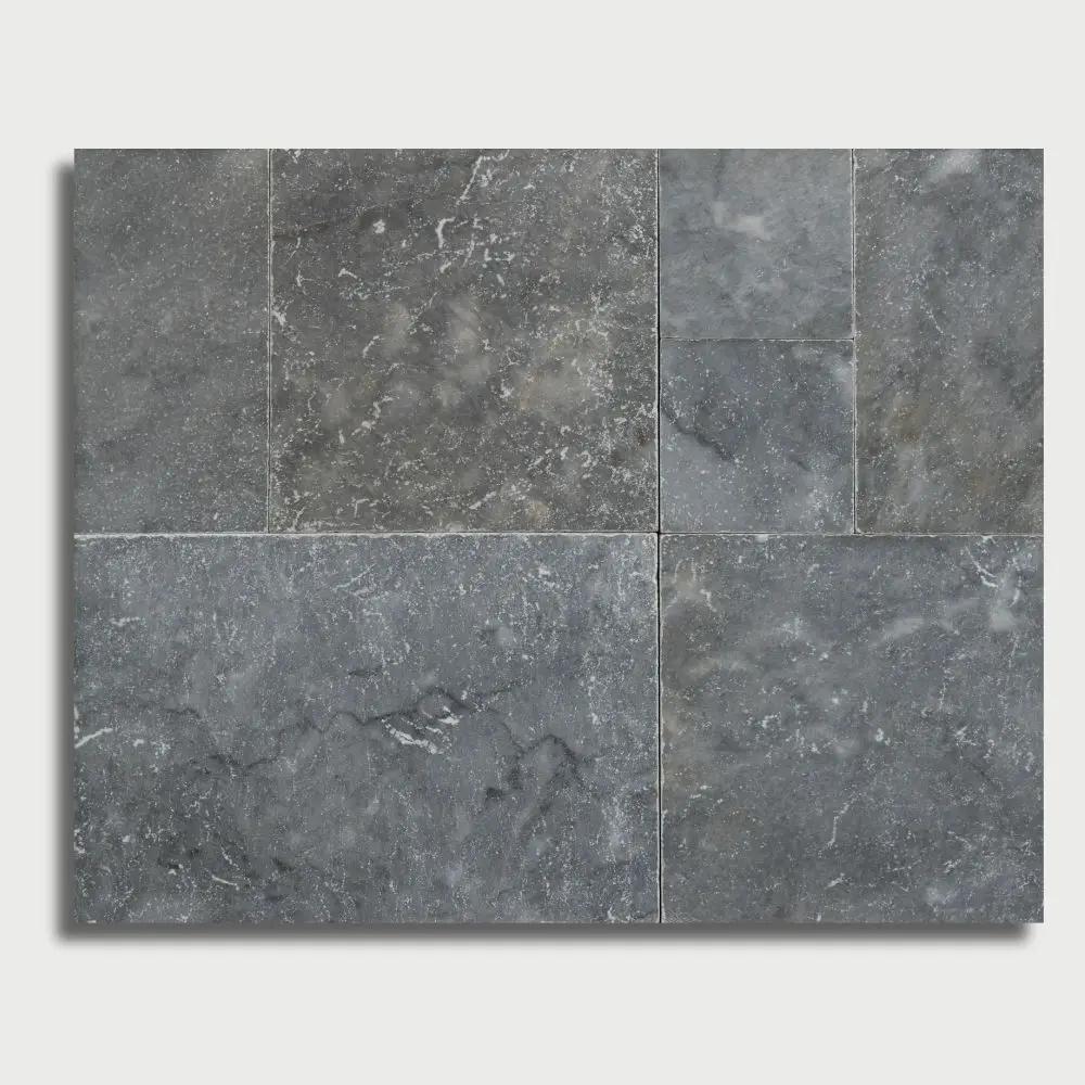 Sky Blue Tumbled French Pattern Marble Pavers – Stonetiledepot