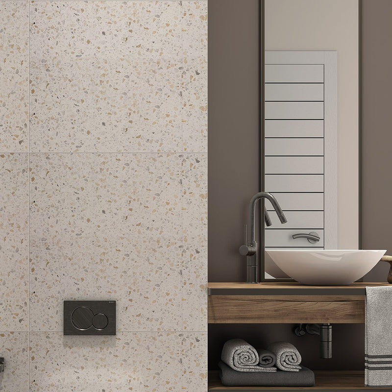Sky Fusion Polished Terrazzo Tiles 23 5/8x23 5/8 Terrazzo Polished 24x24 Tiles — 3