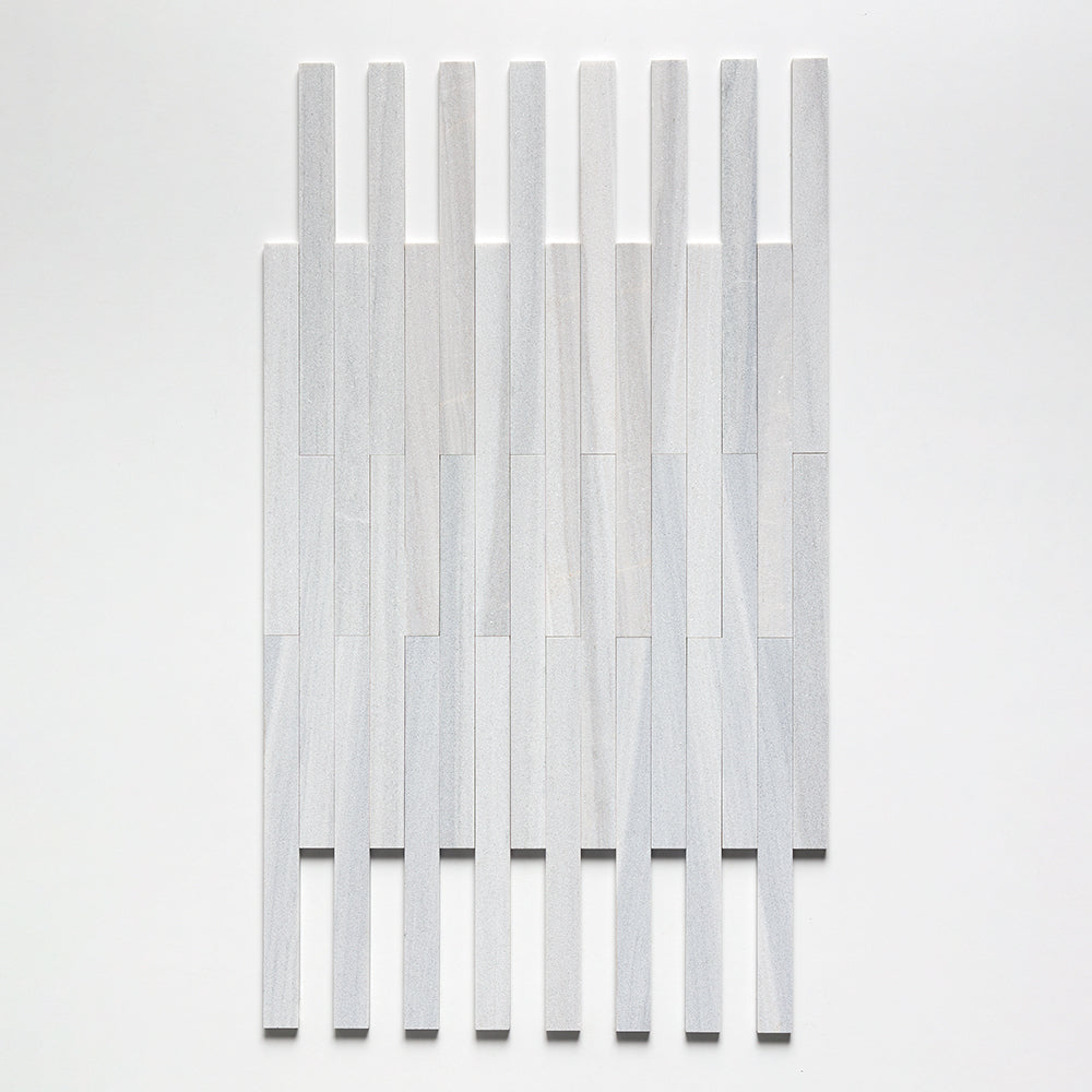 Skyline Fine Textured Plank Marble Tiles 1 9/16x18 Marble Fine Textured 4x24 Tiles — 3