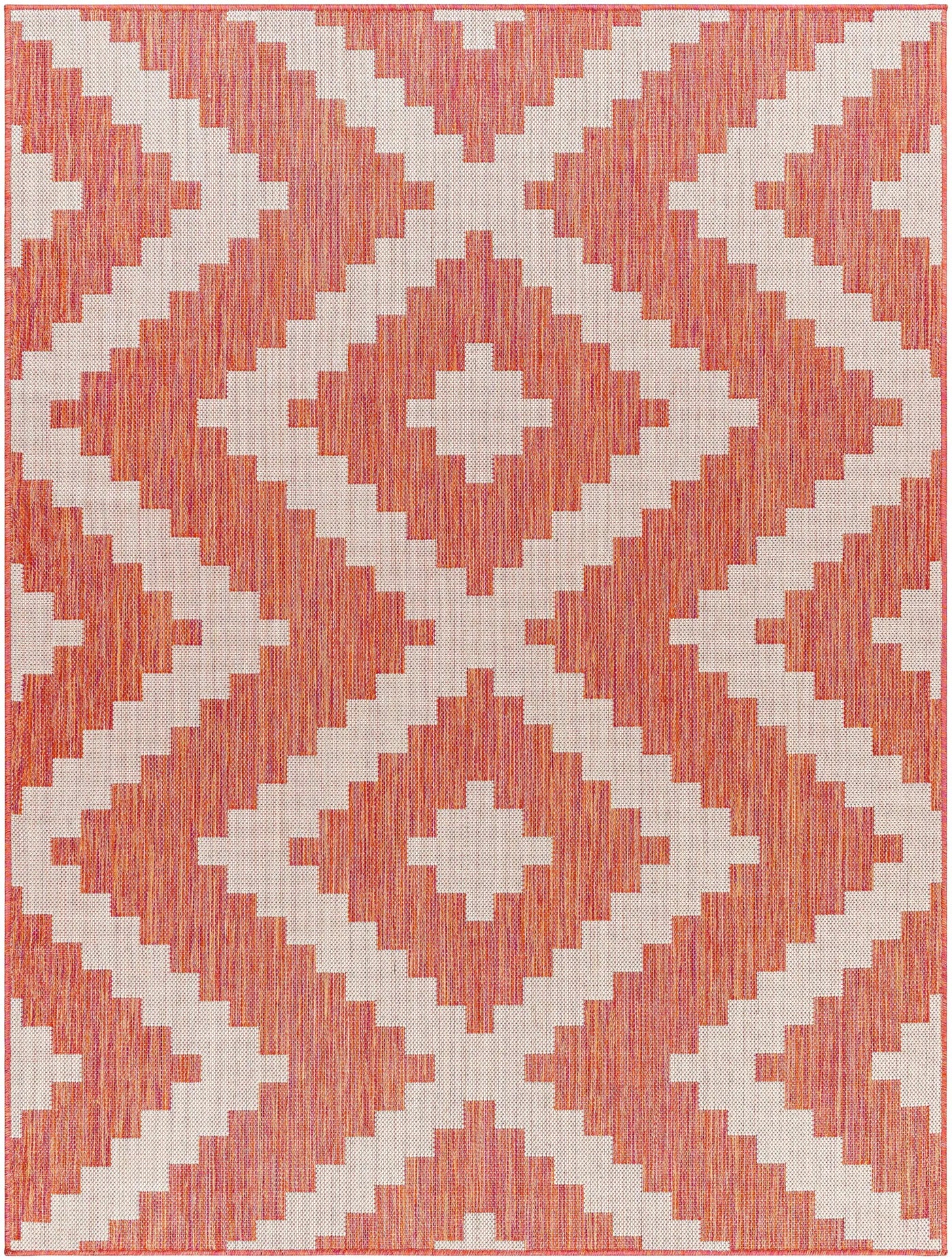 Anke Orange Outdoor Area Rug - Clearance by Boutique Rugs