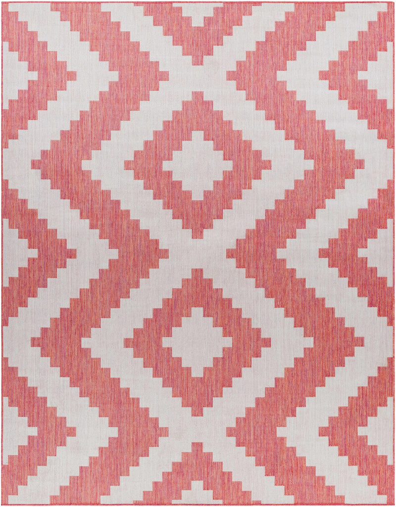 Anke Orange Outdoor Area Rug - Clearance by Boutique Rugs