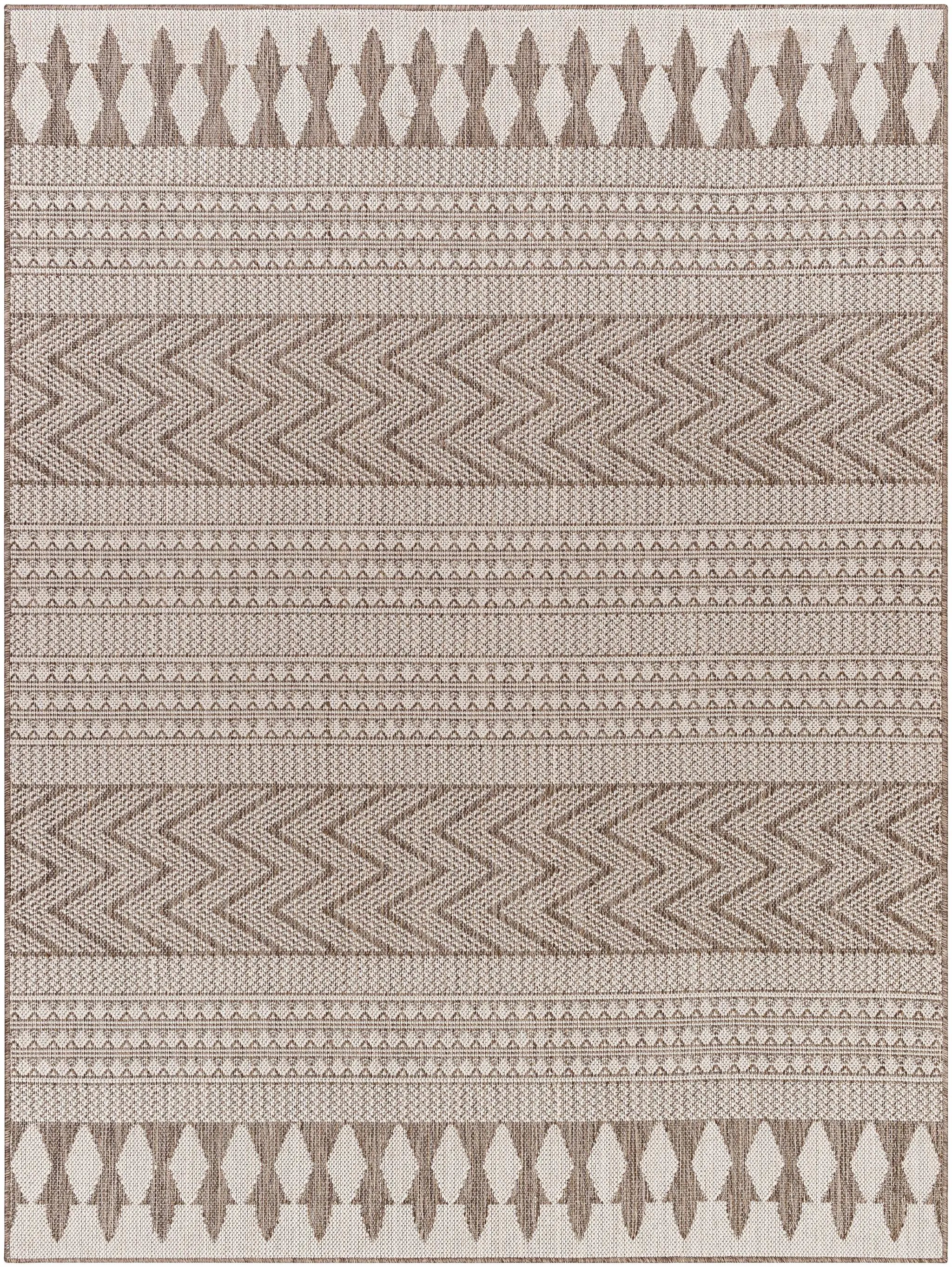 Asif Brown Outdoor Area Rug - Clearance by Boutique Rugs