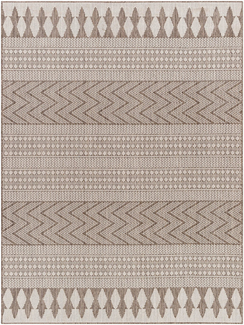 Asif Brown Outdoor Area Rug - Clearance by Boutique Rugs