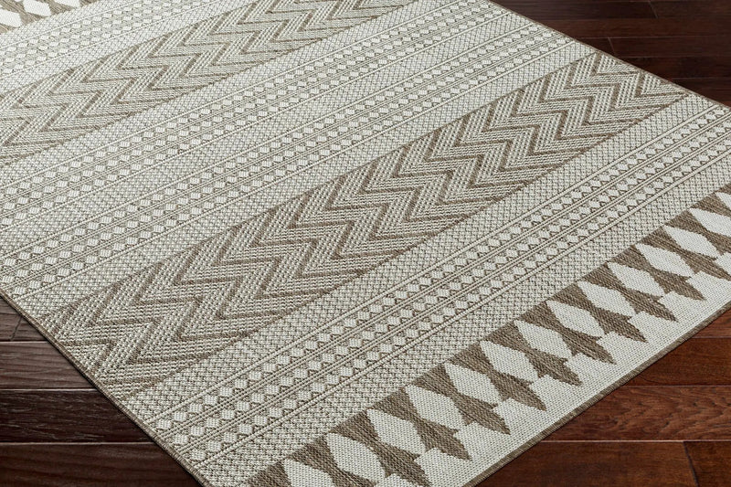 Asif Brown Outdoor Area Rug - Clearance by Boutique Rugs