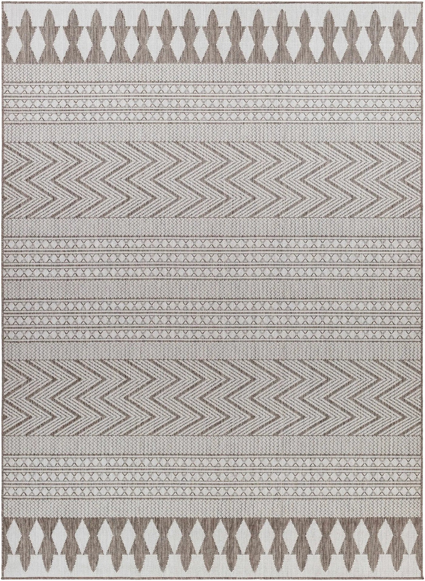 Asif Brown Outdoor Area Rug - Clearance by Boutique Rugs