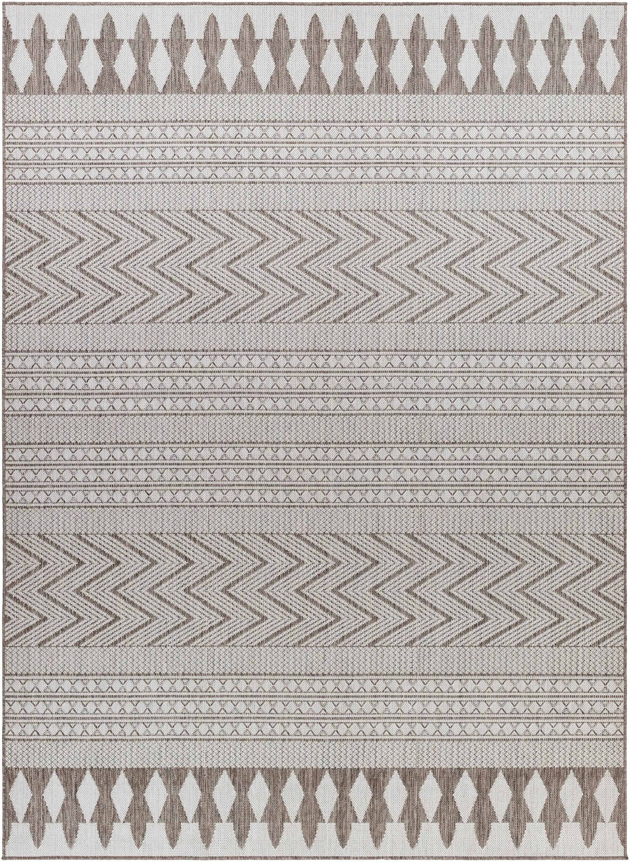 Asif Brown Outdoor Area Rug - Clearance by Boutique Rugs