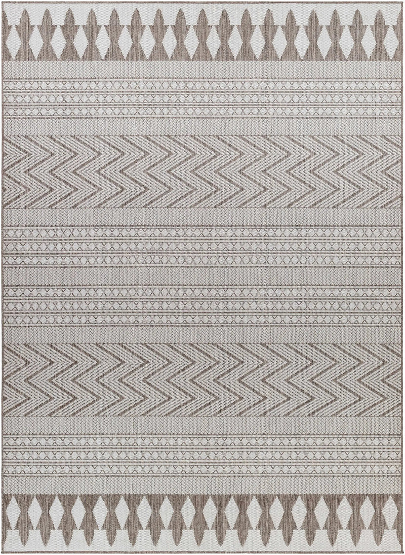 Asif Brown Outdoor Area Rug - Clearance by Boutique Rugs