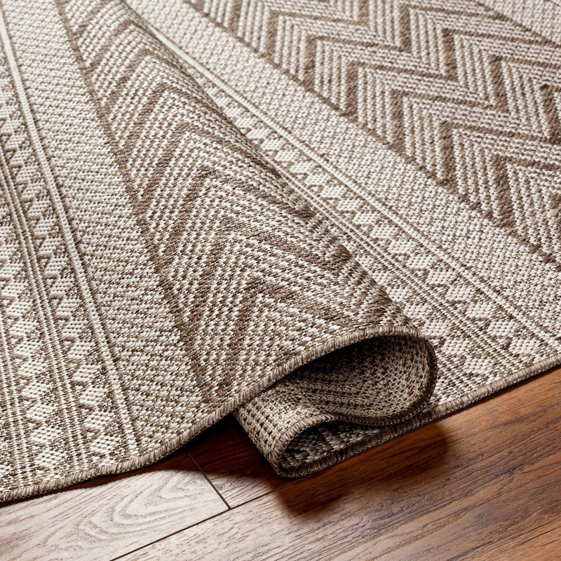 Asif Brown Outdoor Area Rug - Clearance by Boutique Rugs