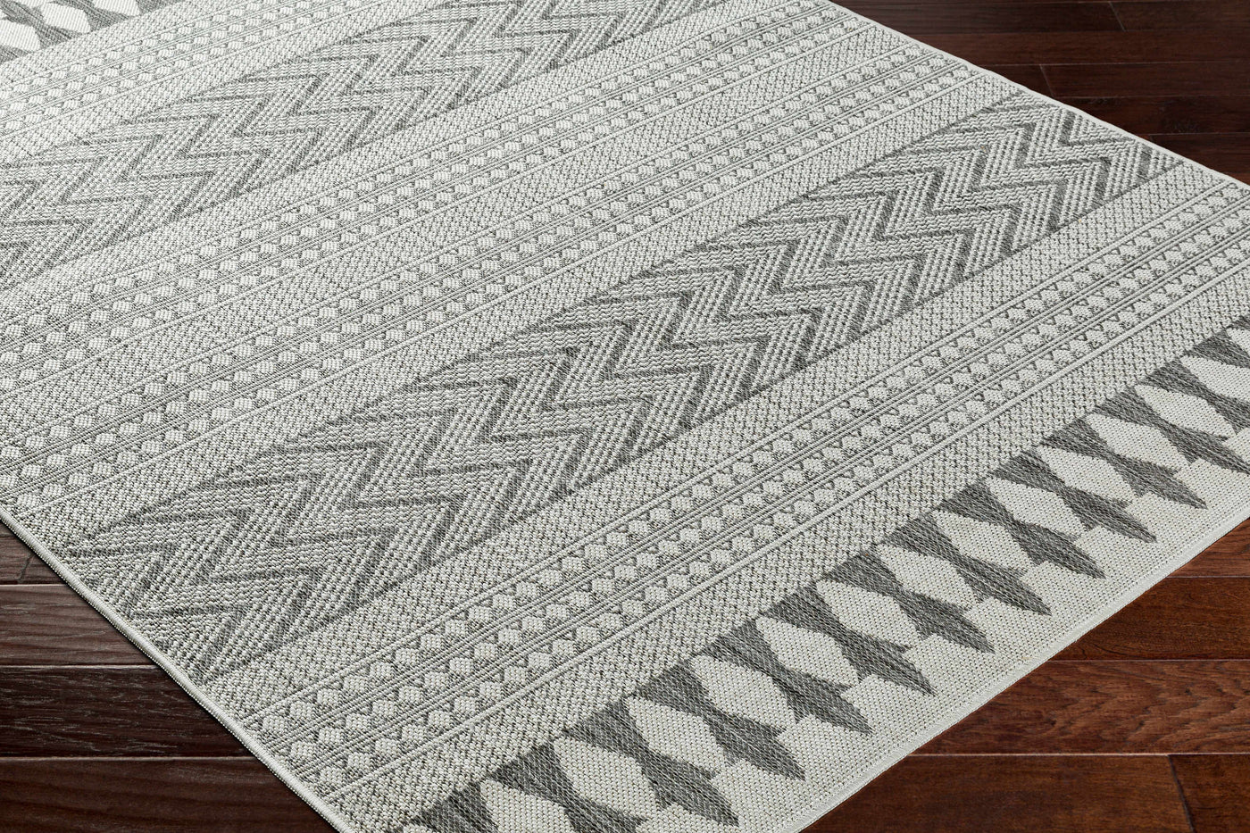 Asif Gray Outdoor Area Rug - Clearance by Boutique Rugs