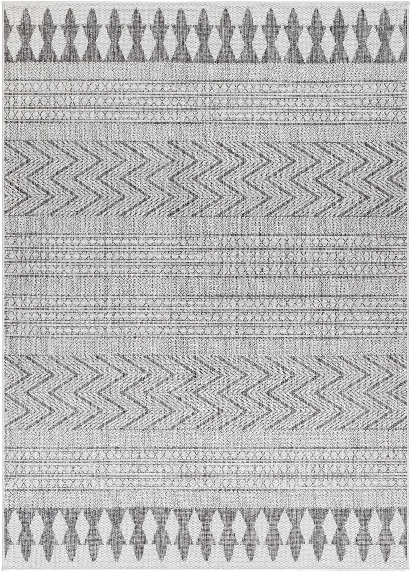 Asif Gray Outdoor Area Rug - Clearance by Boutique Rugs