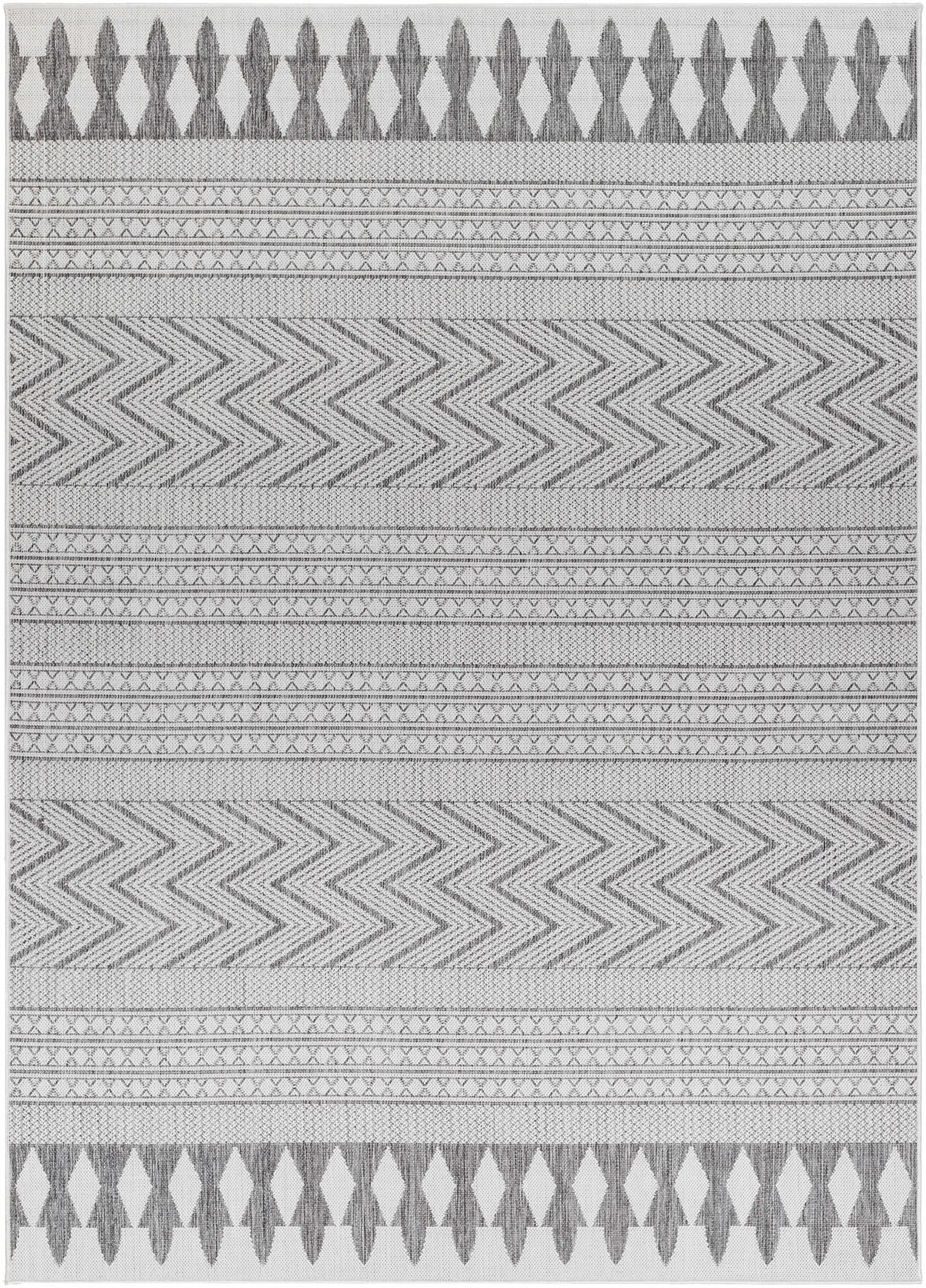 Asif Gray Outdoor Area Rug - Clearance by Boutique Rugs