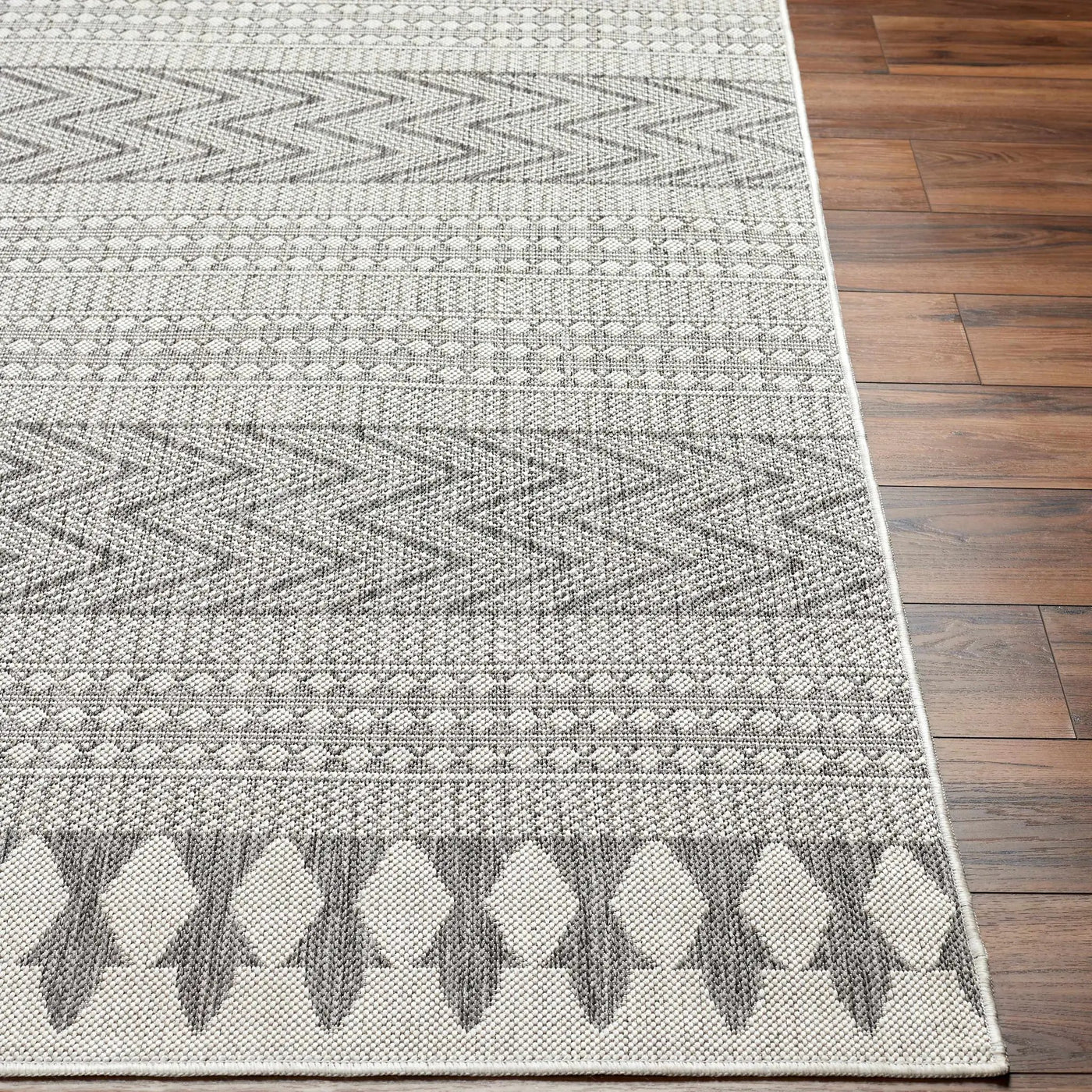 Asif Gray Outdoor Area Rug - Clearance by Boutique Rugs