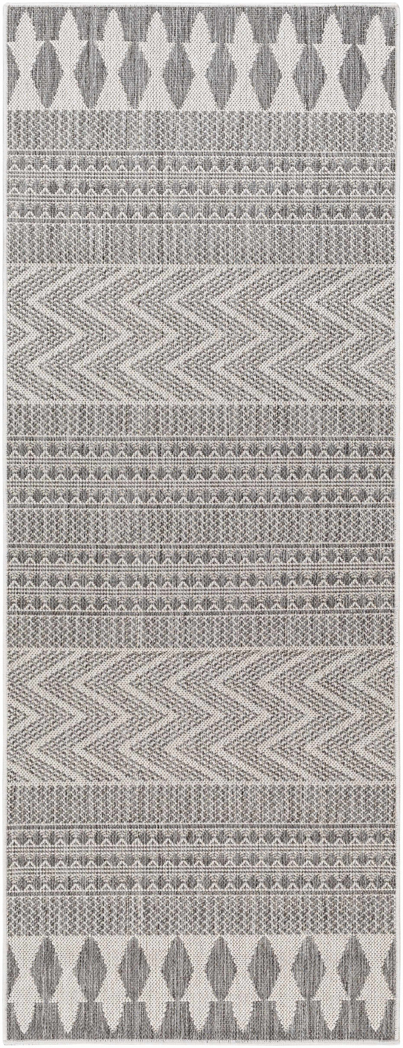 Asif Charcoal Outdoor Area Rug - Clearance by Boutique Rugs
