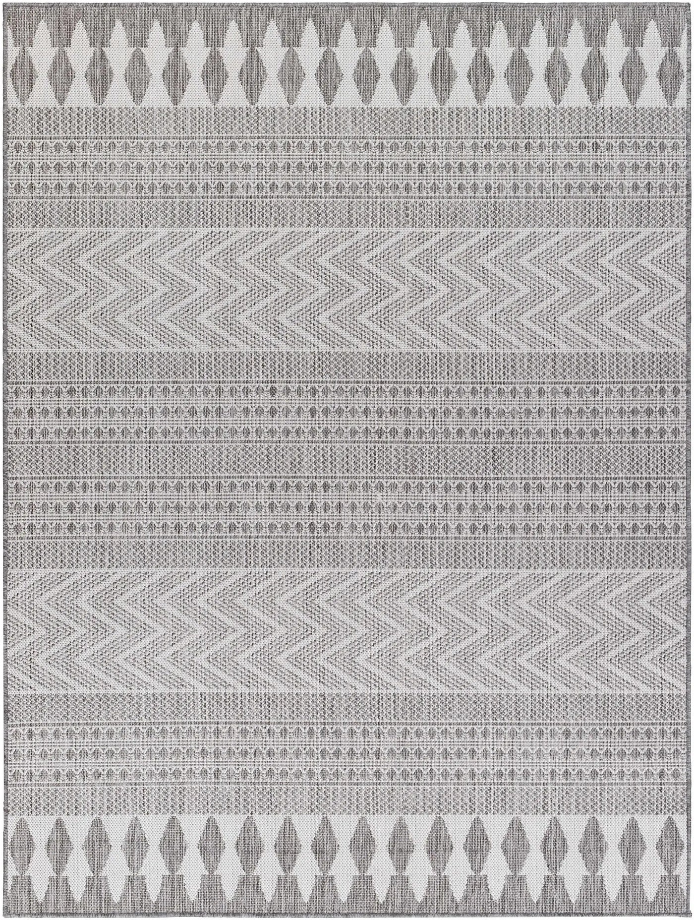 Asif Charcoal Outdoor Area Rug - Clearance by Boutique Rugs