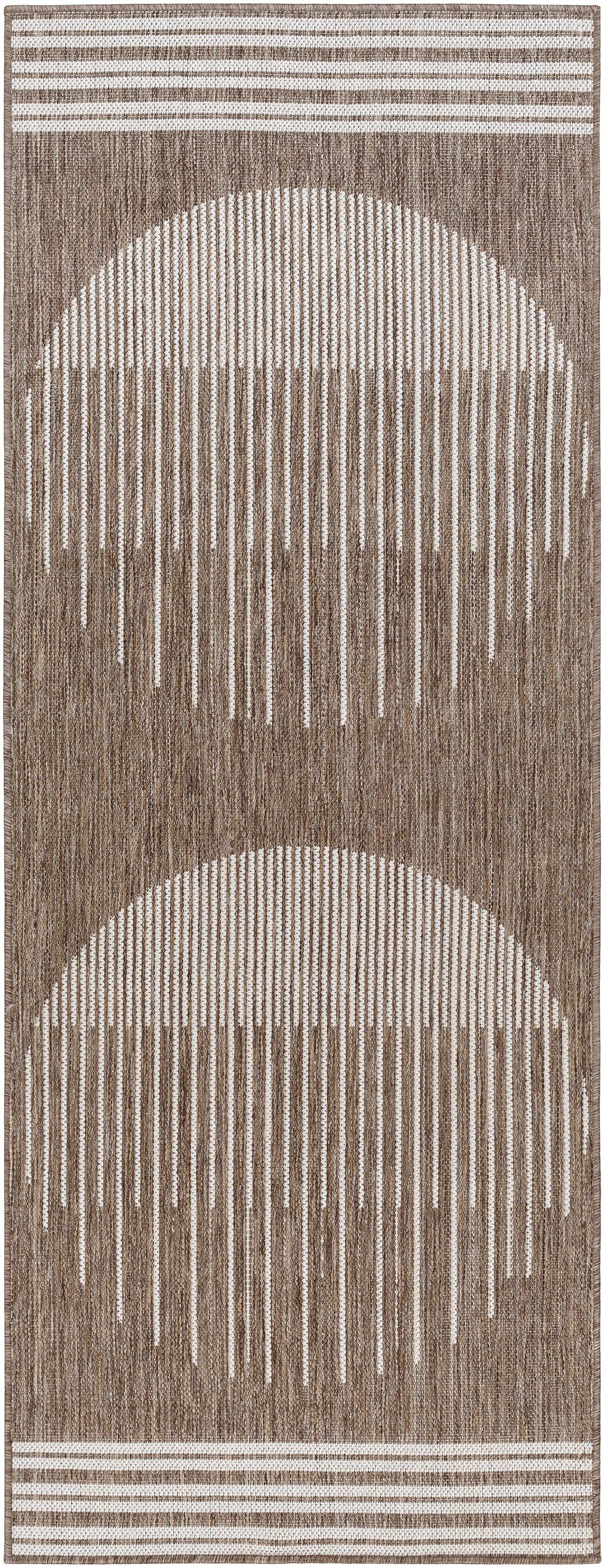 Aviya Brown Outdoor Area Rug - Clearance by Boutique Rugs