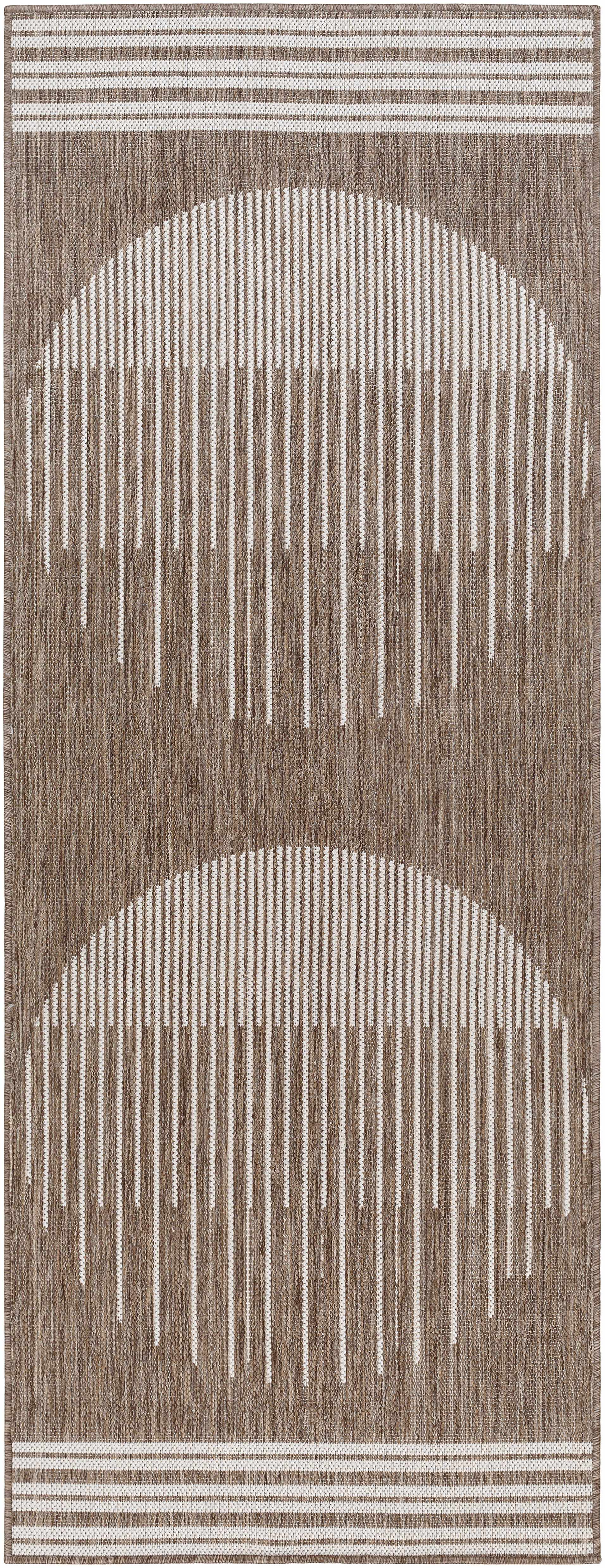 Aviya Brown Outdoor Area Rug - Clearance by Boutique Rugs