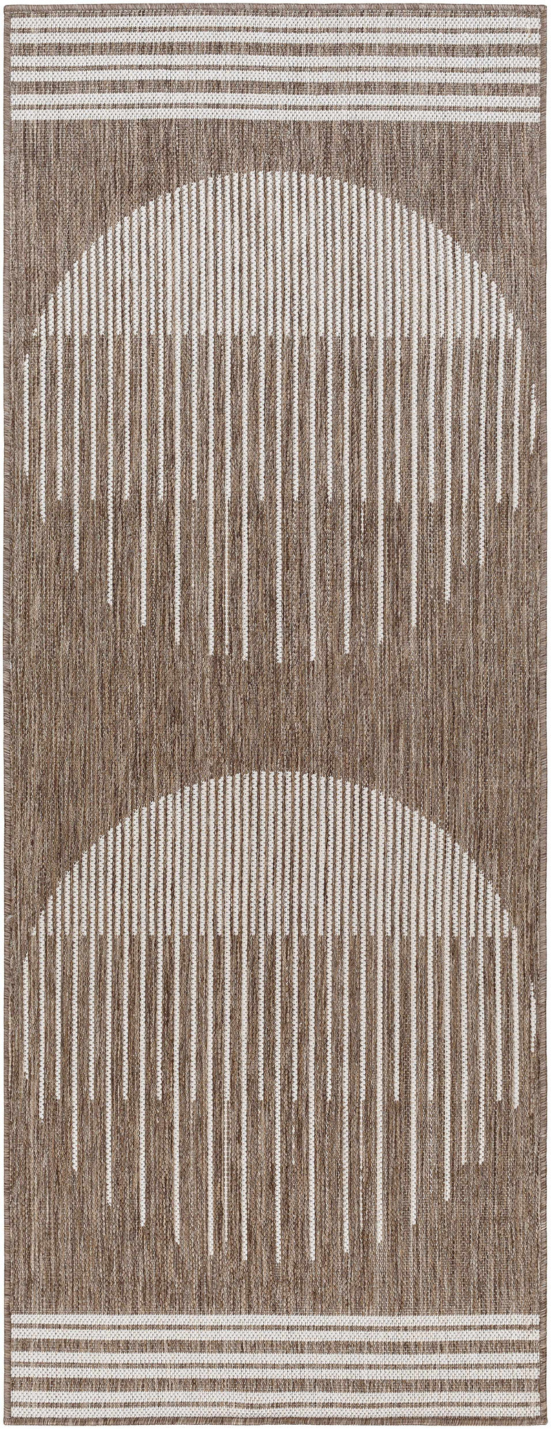 Aviya Brown Outdoor Area Rug - Clearance by Boutique Rugs