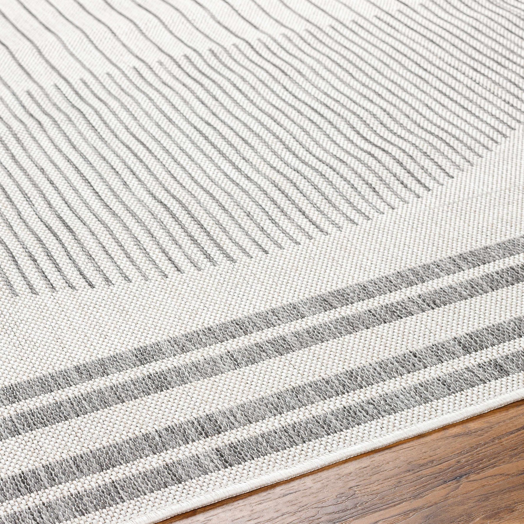 Aviya Light Gray Outdoor Area Rug - Clearance by Boutique Rugs