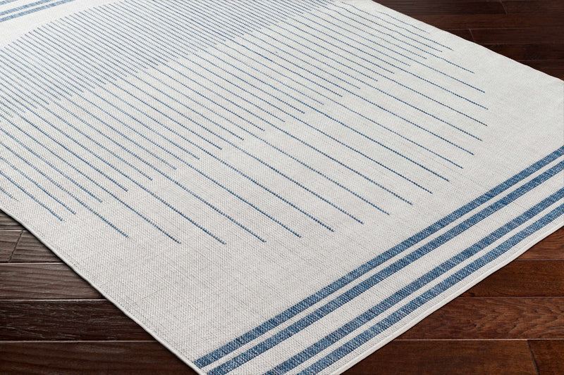 Aviya Blue & Gray Outdoor Area Rug - Clearance by Boutique Rugs