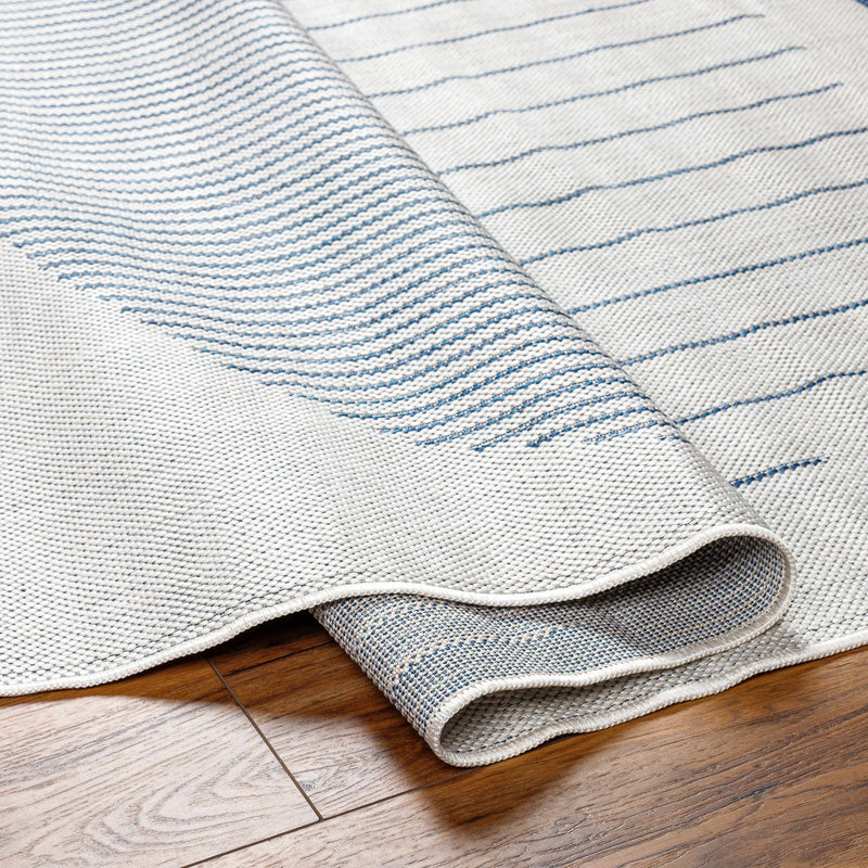 Aviya Blue & Gray Outdoor Area Rug - Clearance by Boutique Rugs