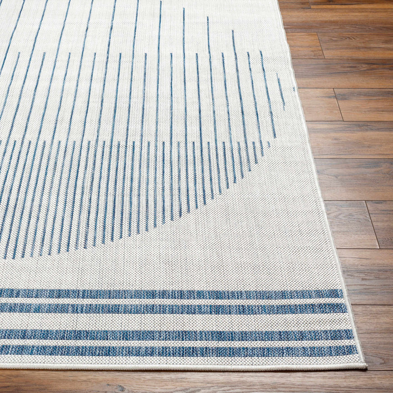 Aviya Blue & Gray Outdoor Area Rug - Clearance by Boutique Rugs
