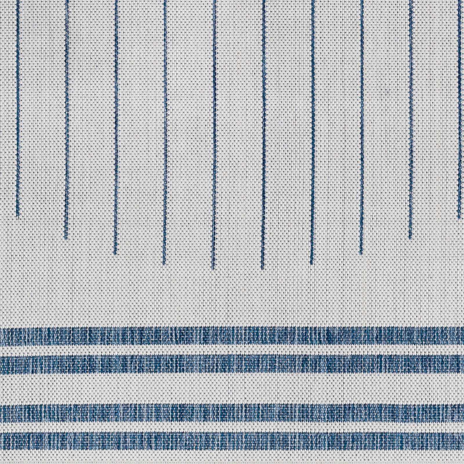 Aviya Blue & Gray Outdoor Area Rug - Clearance by Boutique Rugs