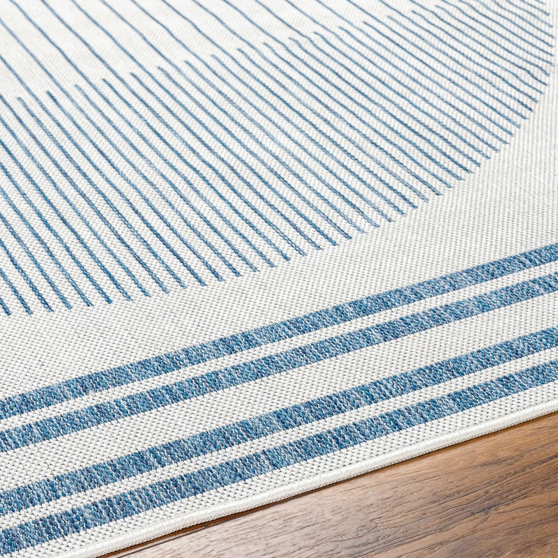 Aviya Blue & Gray Outdoor Area Rug - Clearance by Boutique Rugs