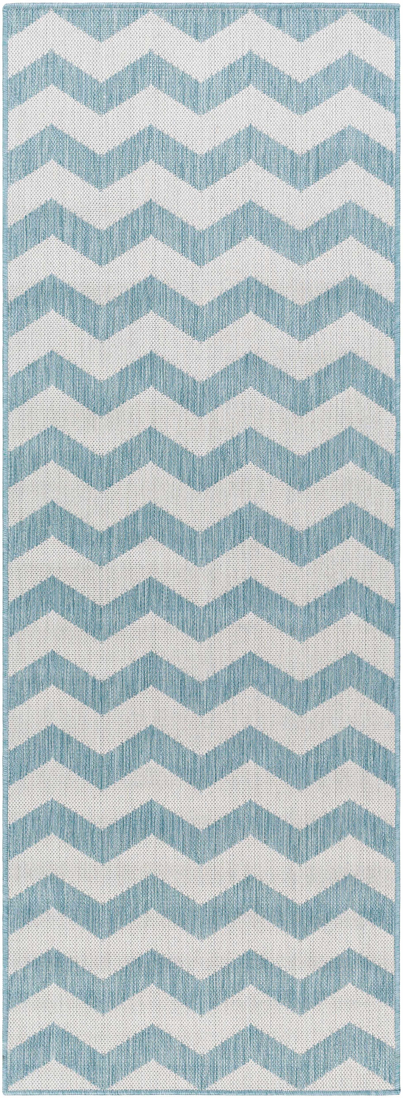 Cheri Thatch Light Blue Outdoor Carpet Area Rug - Clearance by Boutique Rugs