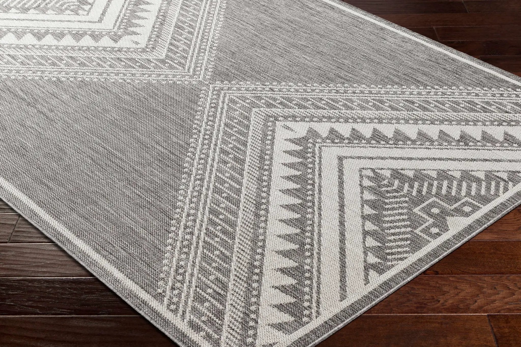 Deana Gray Outdoor Area Rug - Clearance by Boutique Rugs