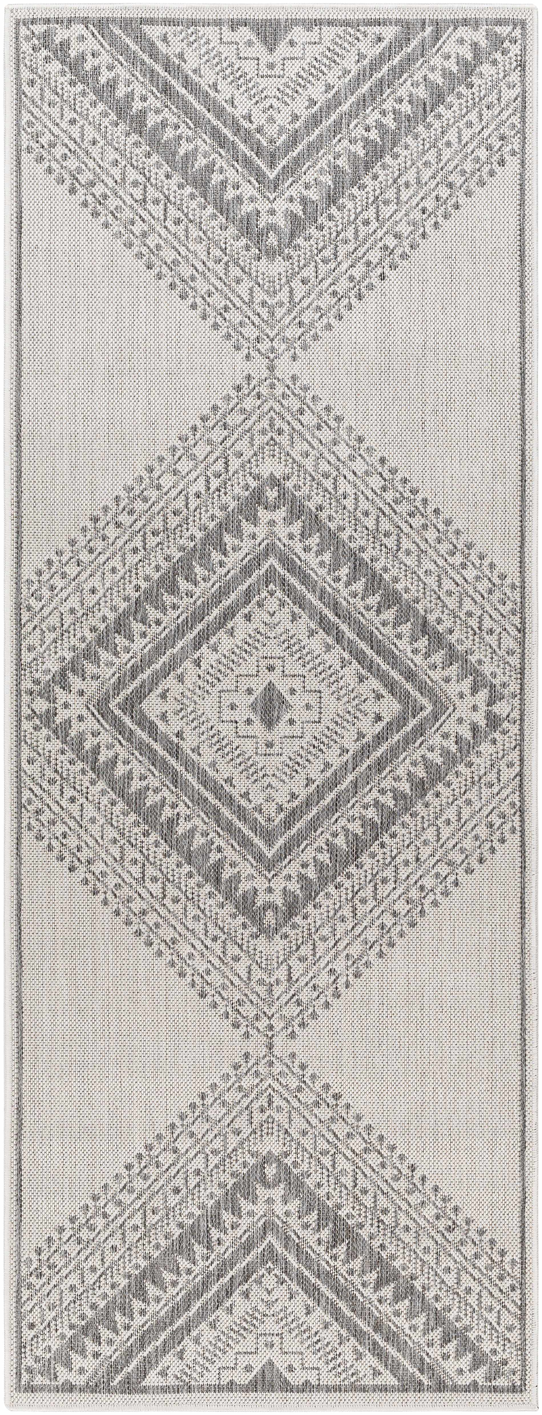 Deana Light Gray Outdoor Area Rug - Clearance by Boutique Rugs
