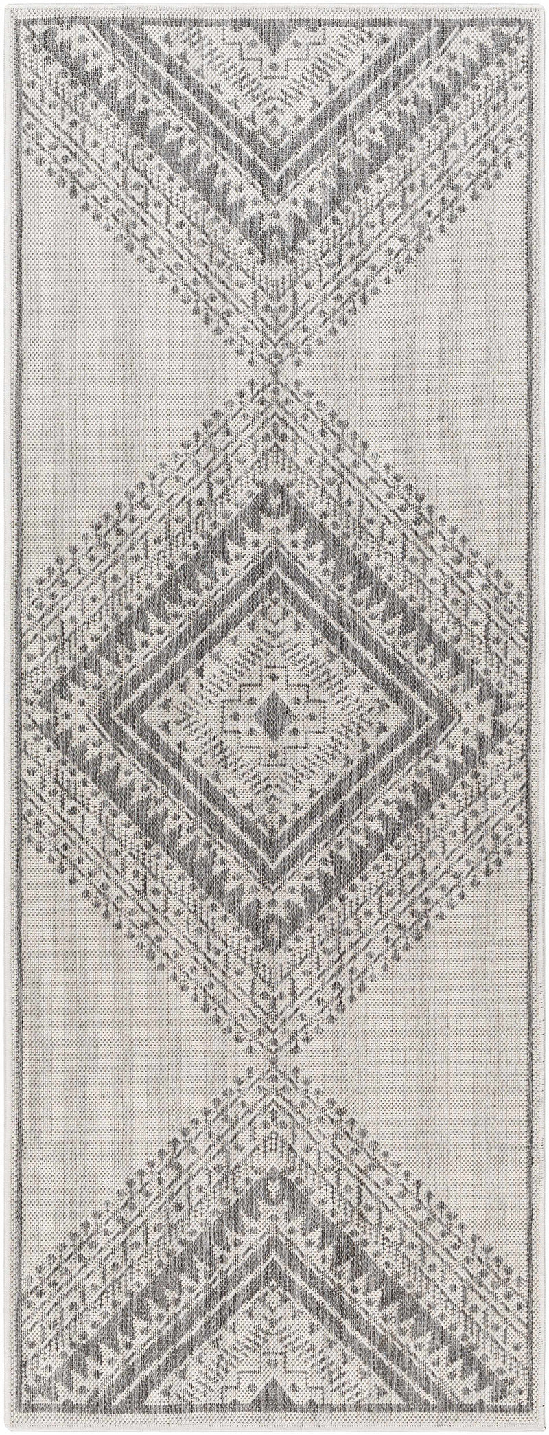 Deana Light Gray Outdoor Area Rug - Clearance by Boutique Rugs