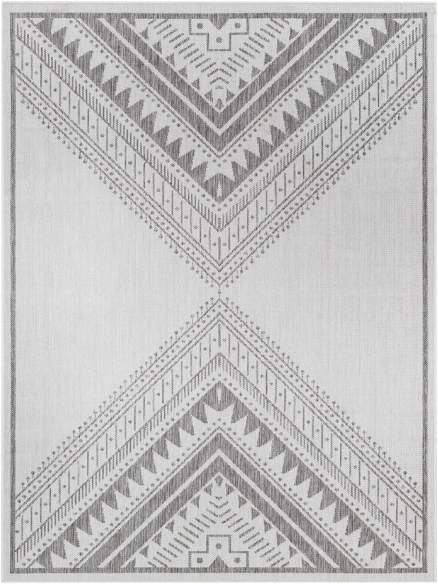 Deana Light Gray Outdoor Area Rug - Clearance by Boutique Rugs
