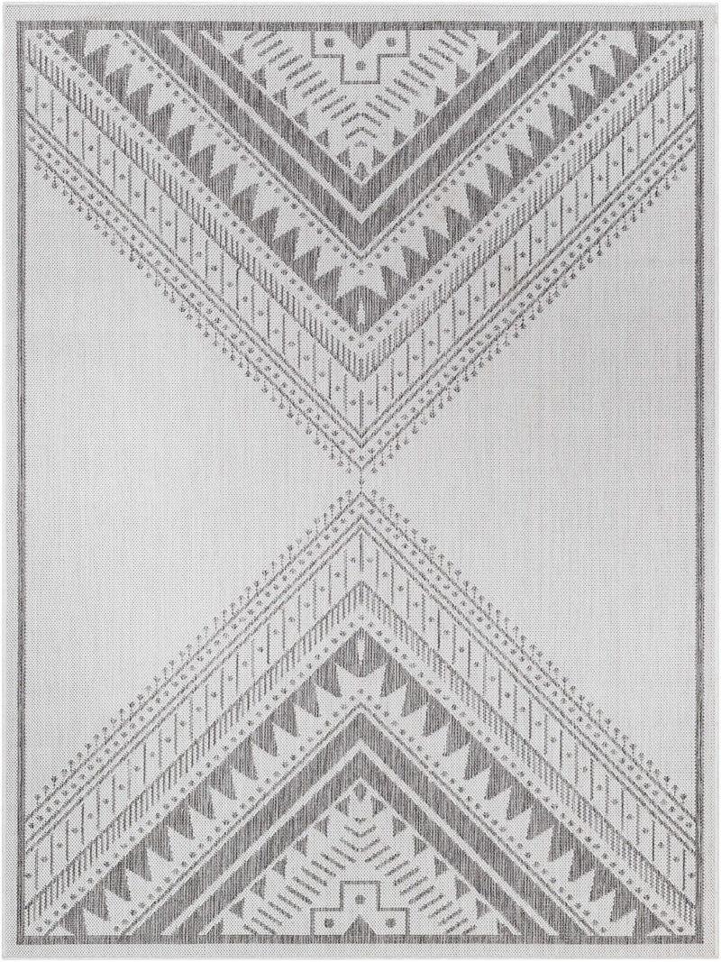 Deana Light Gray Outdoor Area Rug - Clearance by Boutique Rugs