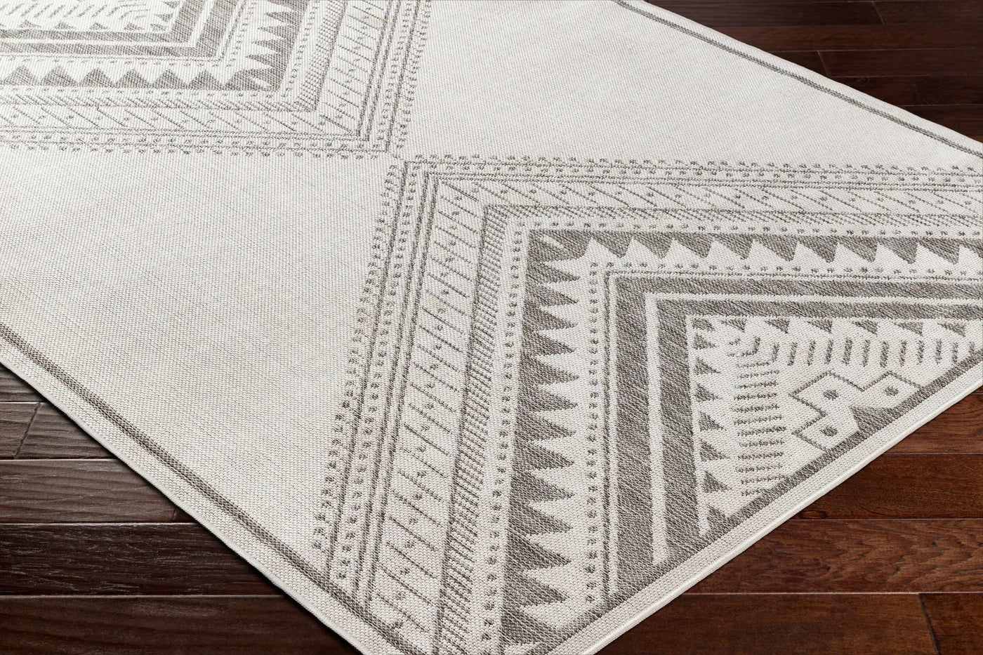Deana Light Gray Outdoor Area Rug - Clearance by Boutique Rugs
