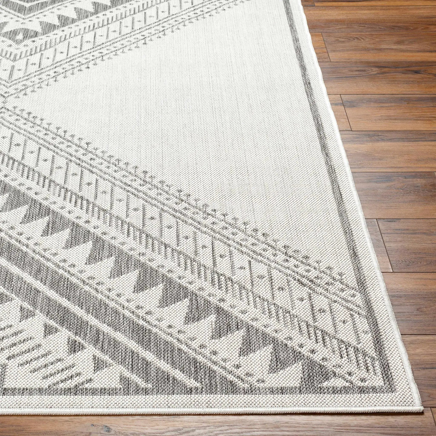 Deana Light Gray Outdoor Area Rug - Clearance by Boutique Rugs