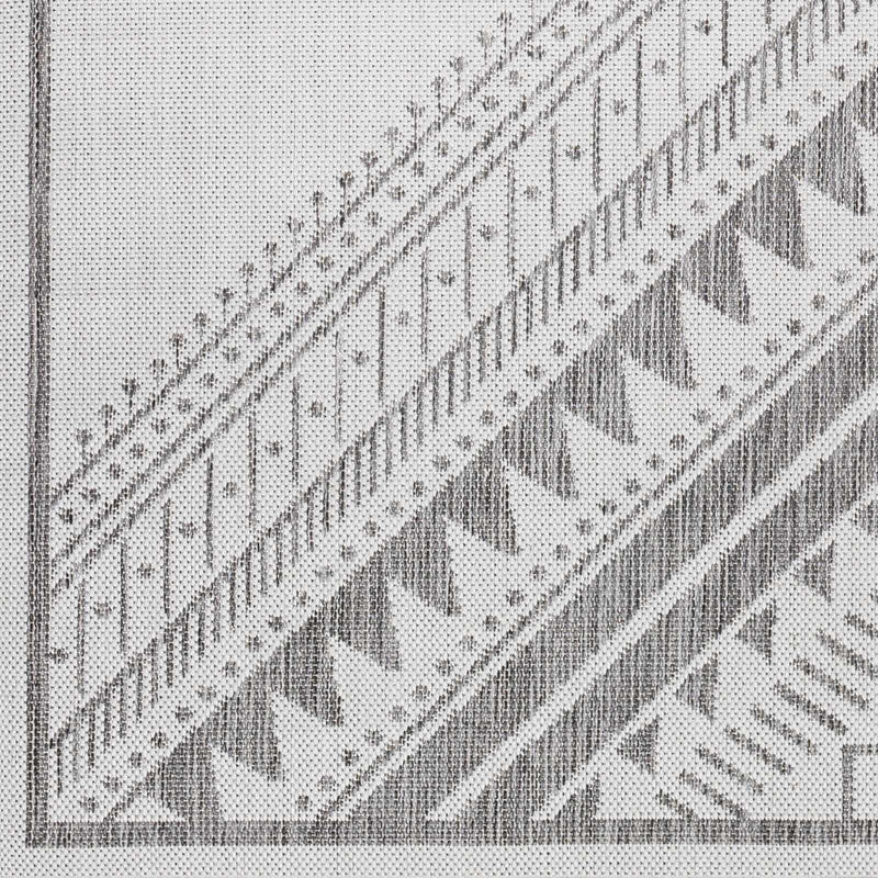 Deana Light Gray Outdoor Area Rug - Clearance by Boutique Rugs