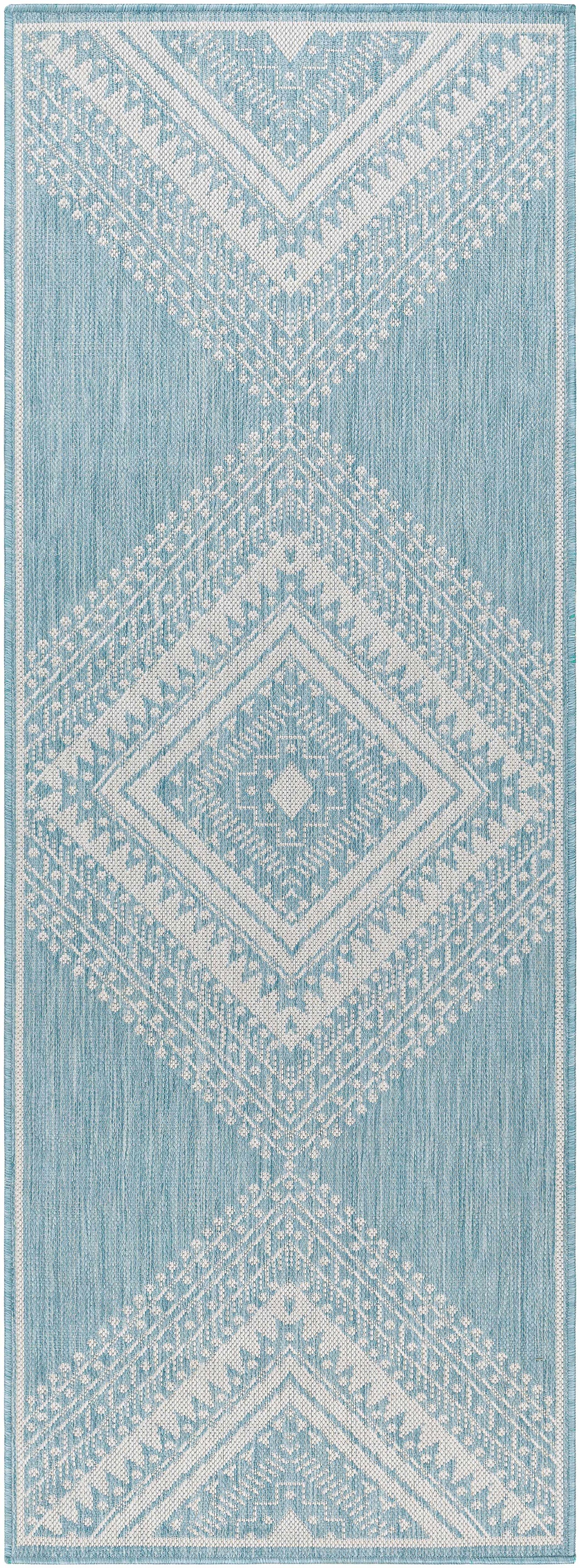 Deana Blue Outdoor Area Rug - Clearance by Boutique Rugs