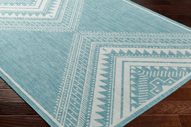 Deana Blue Outdoor Area Rug - Clearance by Boutique Rugs