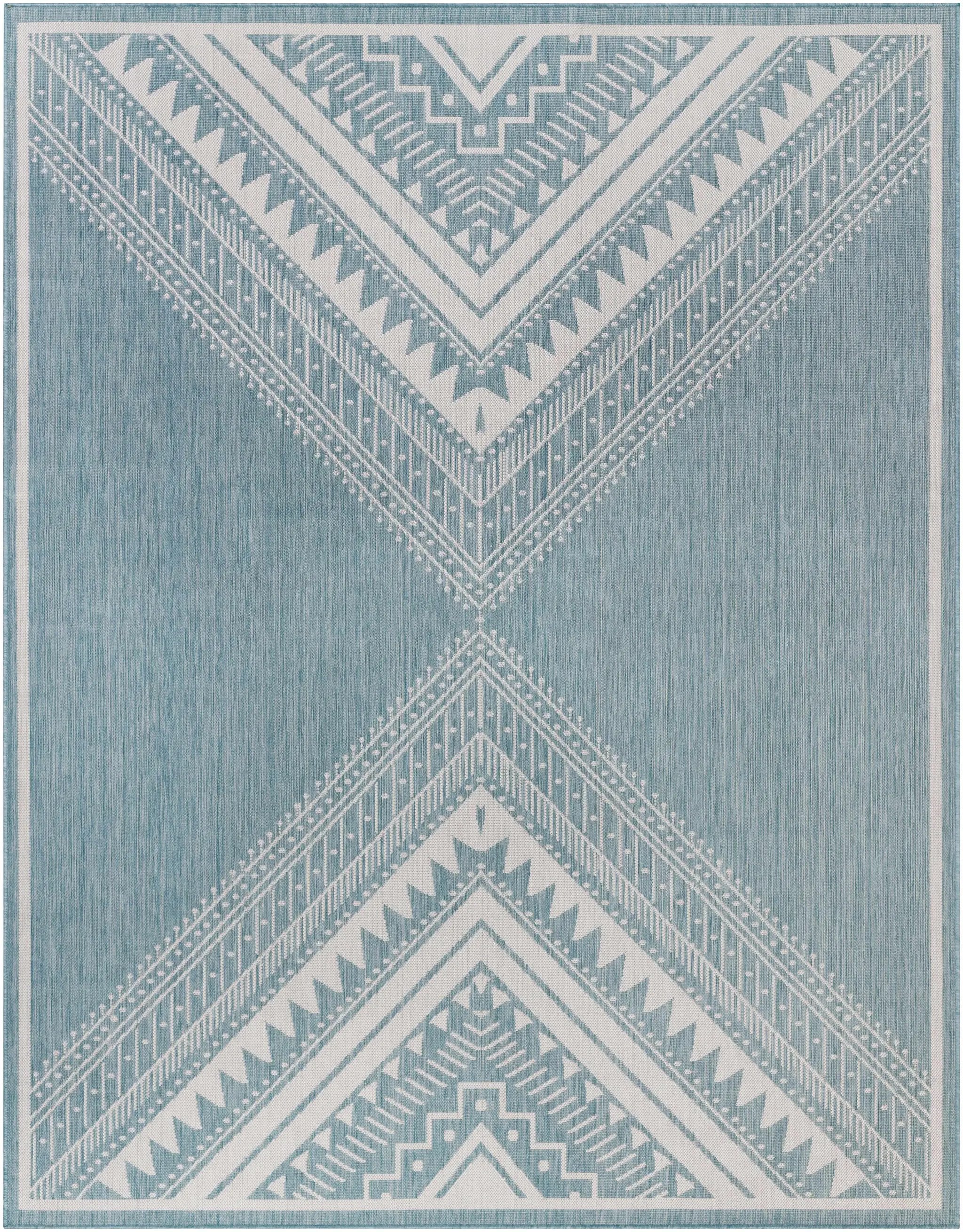 Deana Blue Outdoor Area Rug - Clearance by Boutique Rugs