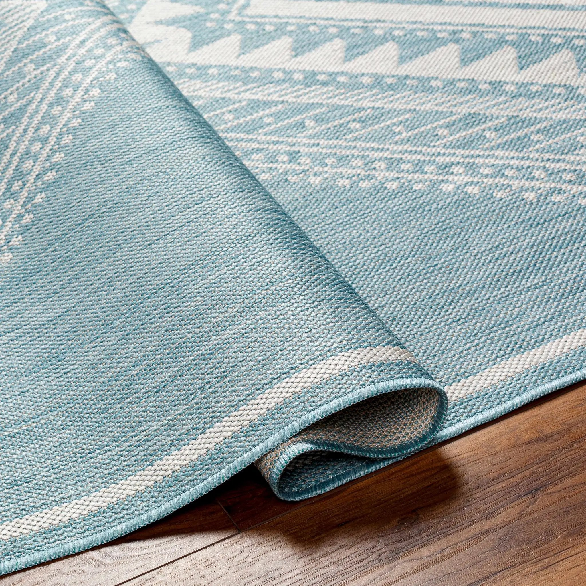Deana Blue Outdoor Area Rug - Clearance by Boutique Rugs