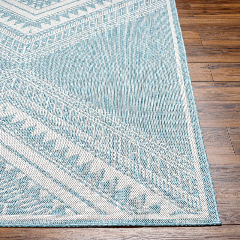 Deana Blue Outdoor Area Rug - Clearance by Boutique Rugs